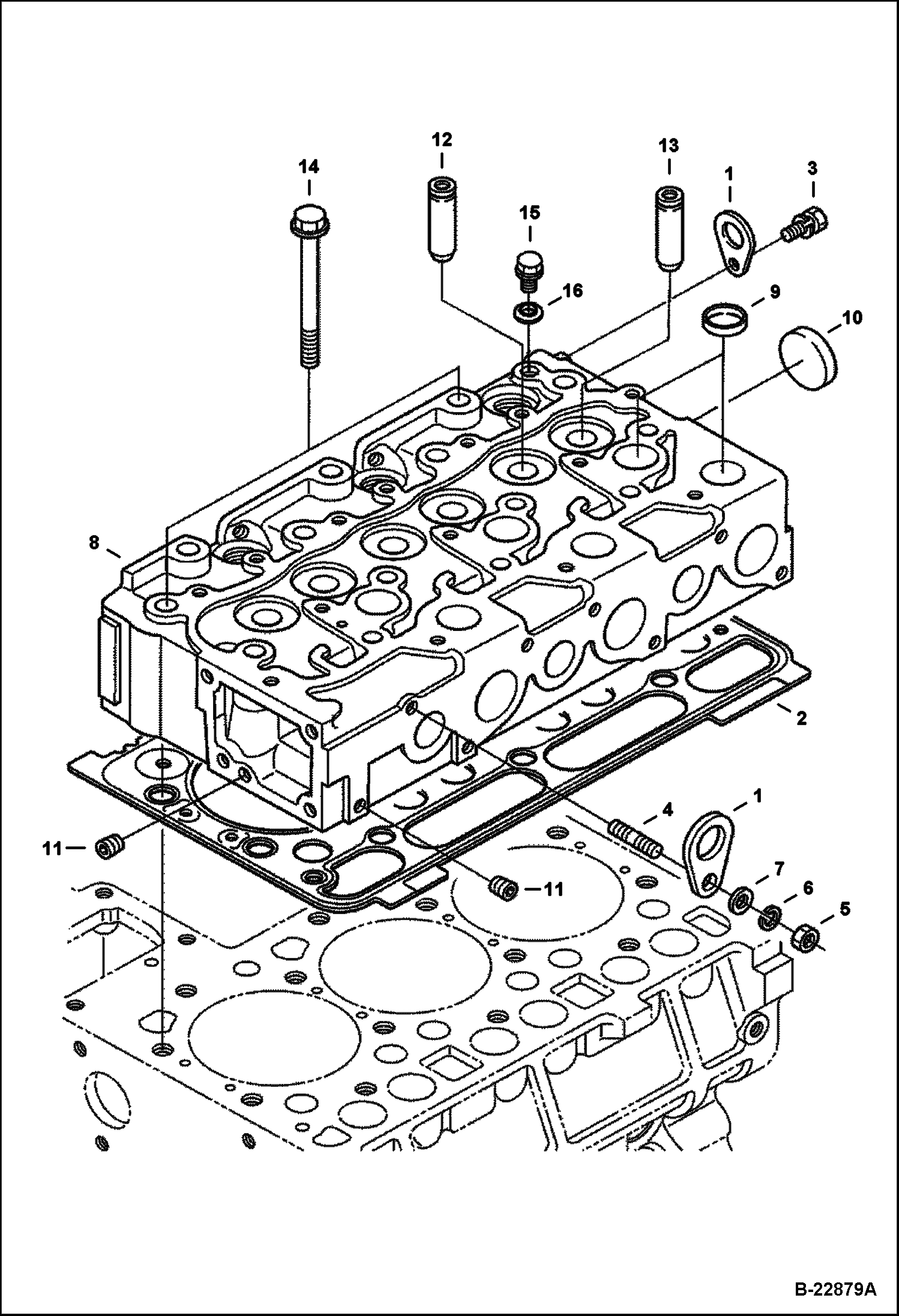 ГОЛОВКА ЦИЛИНДРА KUBOTA - D1703-M-E3B - ВРЕМЕННЫЙ TIER IV REPLACEMENT
