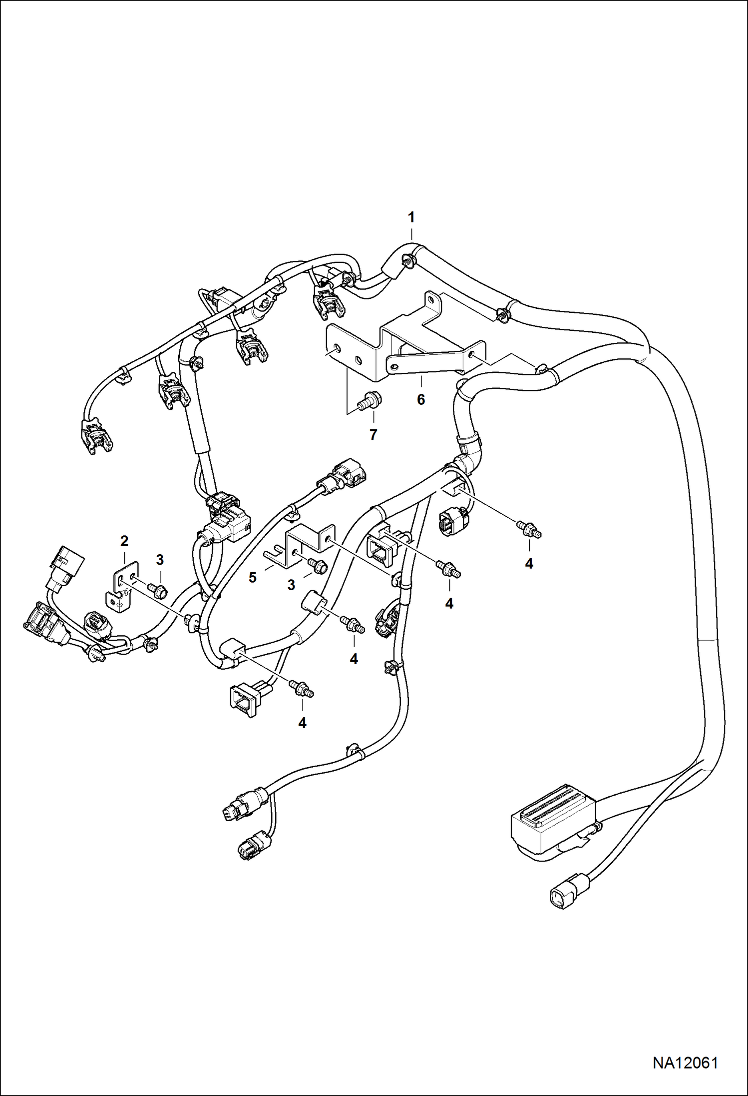 ГЛАВНЫЙ ЖГУТ ПРОВОДОВ БЛОКА УПРАВЛЕНИЯ ДВИГАТЕЛЕМ