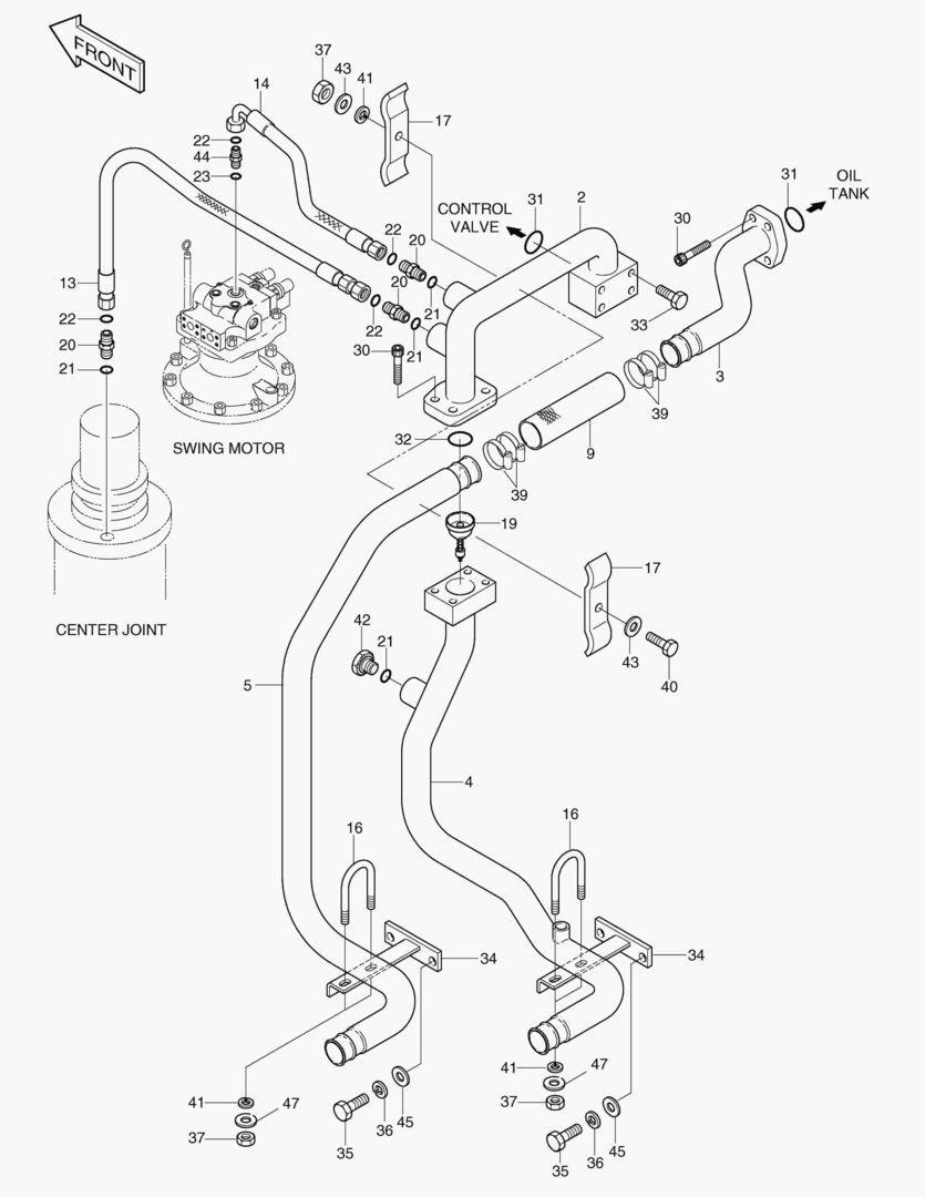 ТУБОПРОВОД МАСЛЯНОГО РАДИАТОРА(2)