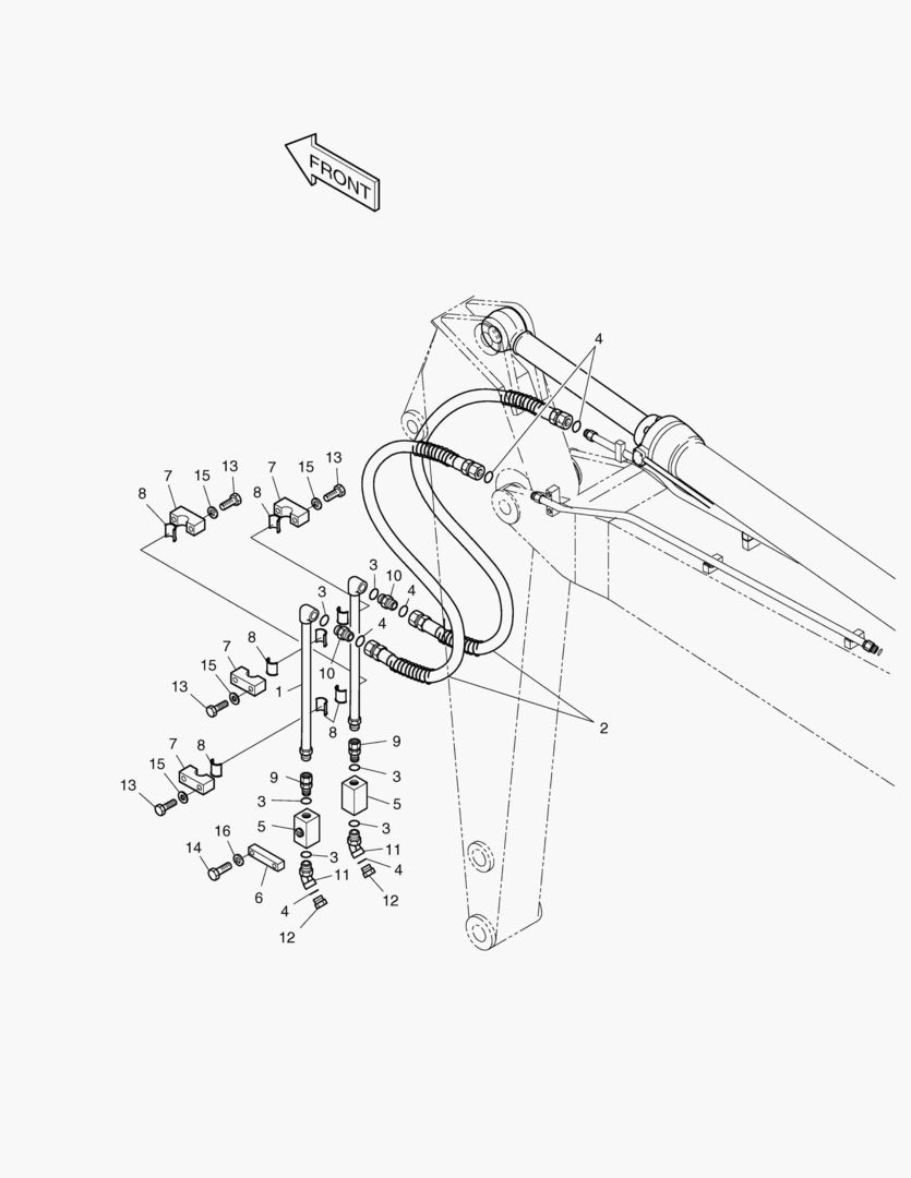 Спецтехника 6611 ARM PIPING-ARM 2.5m(ONE & TWO WAY) [1031~] - главное фото