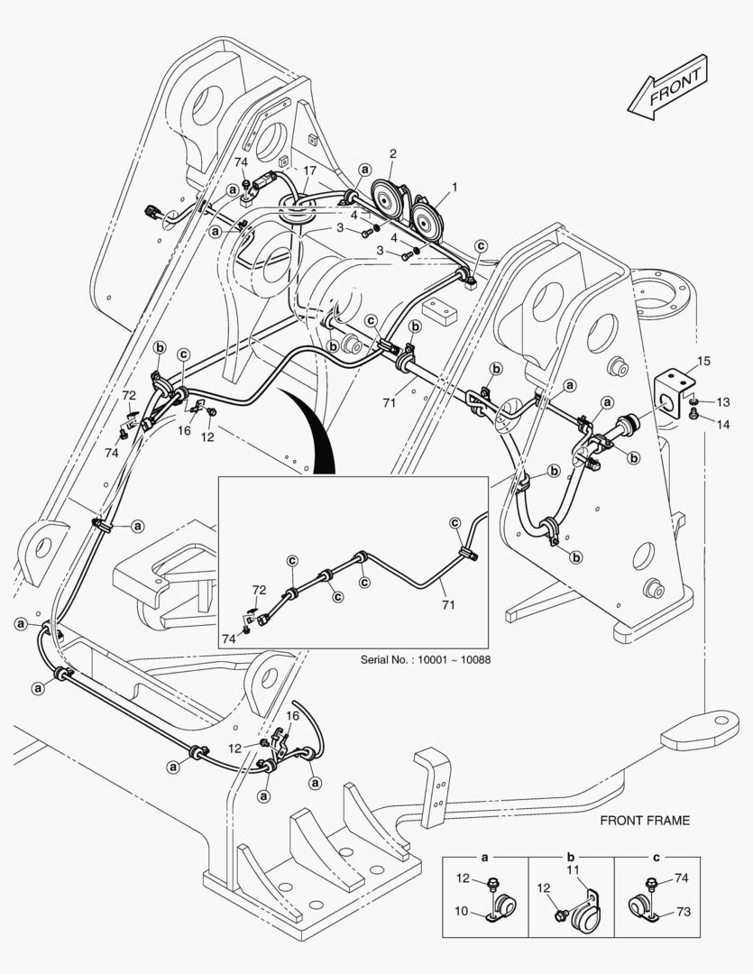 1640 ELECTRIC PARTS - FRONT [10001~10126]