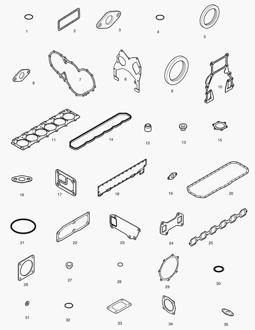 КОМПЛЕКТ ПРОКЛАДОК ДЛЯ КАПИТАЛЬНОГО РЕМОНТА-ВСЕ