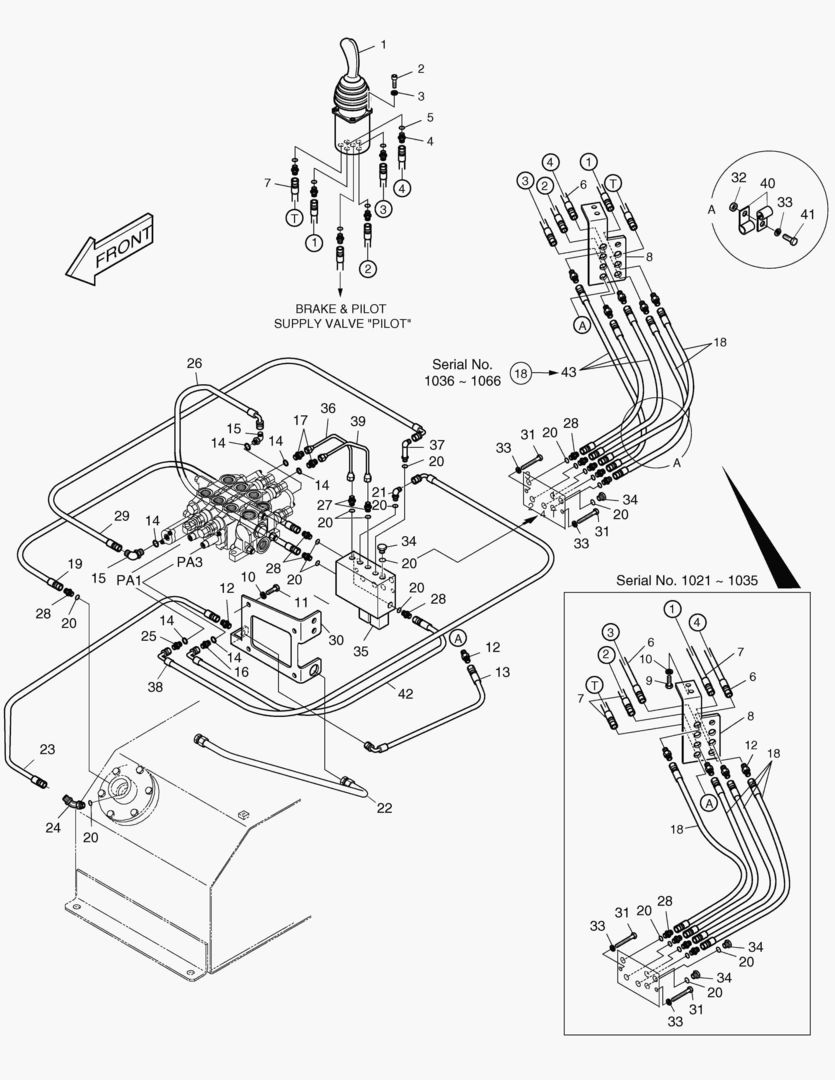 1185 PILOT PIPING-MONO REMOCON+3 SPOOL [1021~]