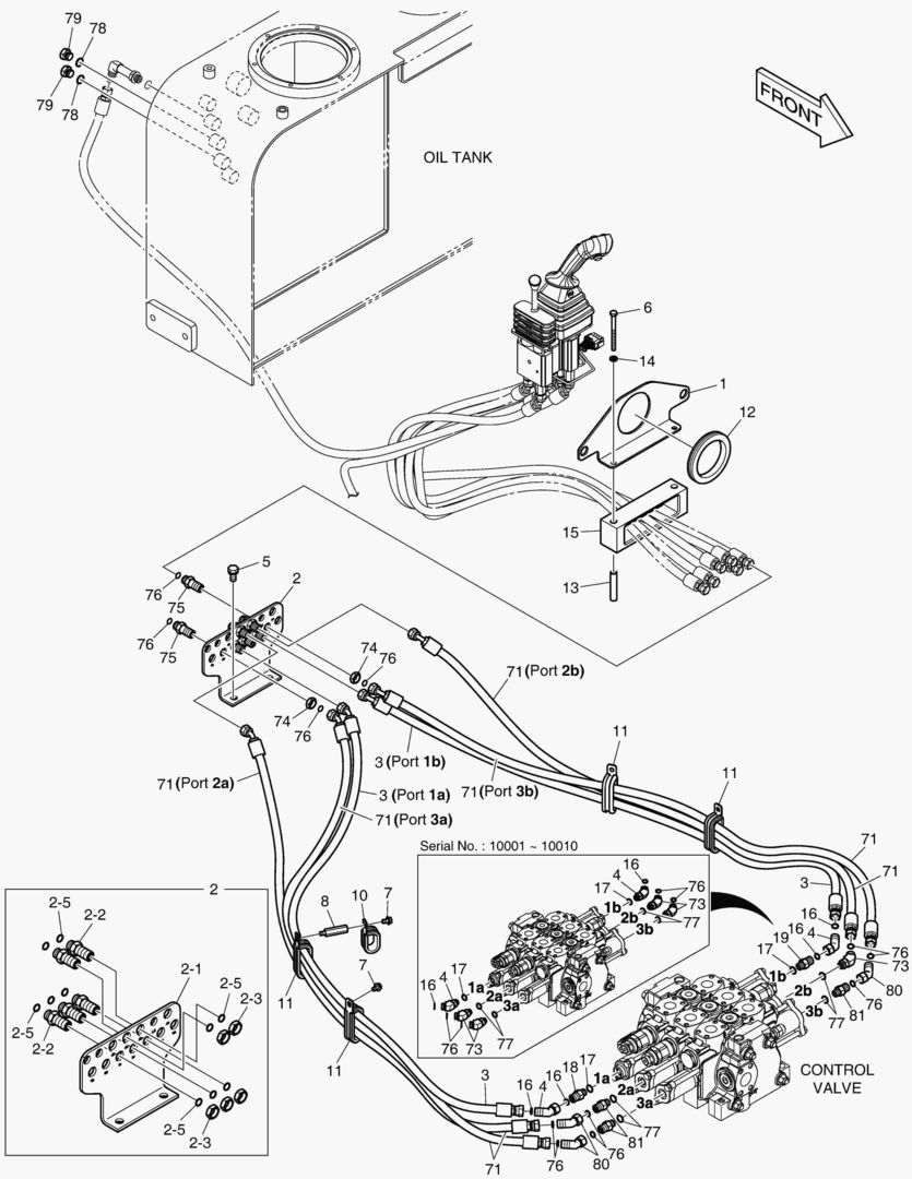 ТРУБОПРОВОД СЕРВОУПРАВЛЕНИЯ - 3-Й РЫЧАГ