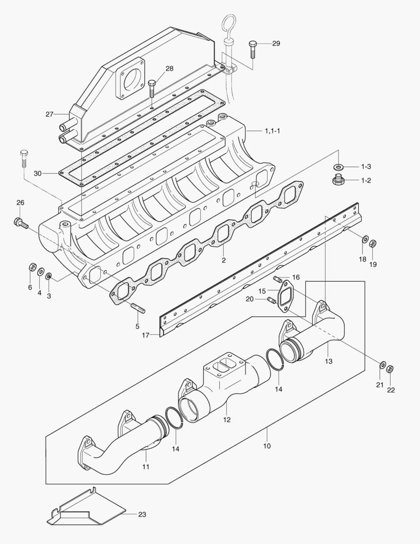 024 INTAKE & EXHAUST MANIFOLD