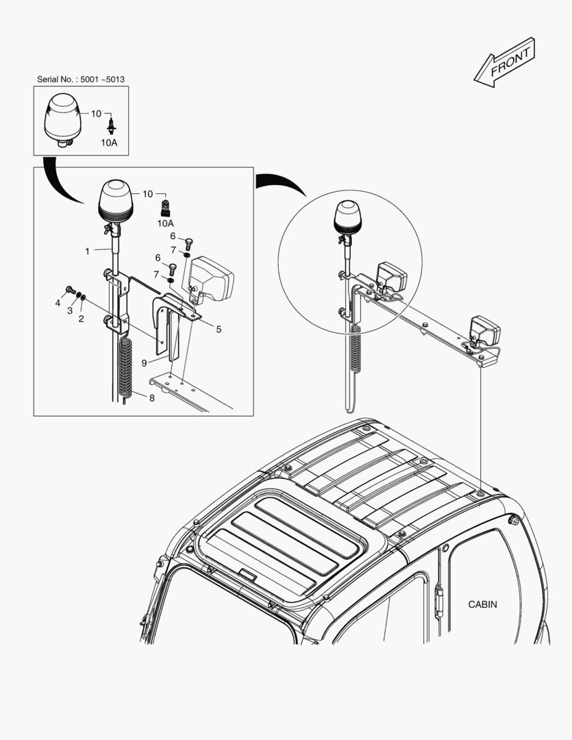 6470 ROTATING BEACON(TELESCOPIC) [5001~5093]
