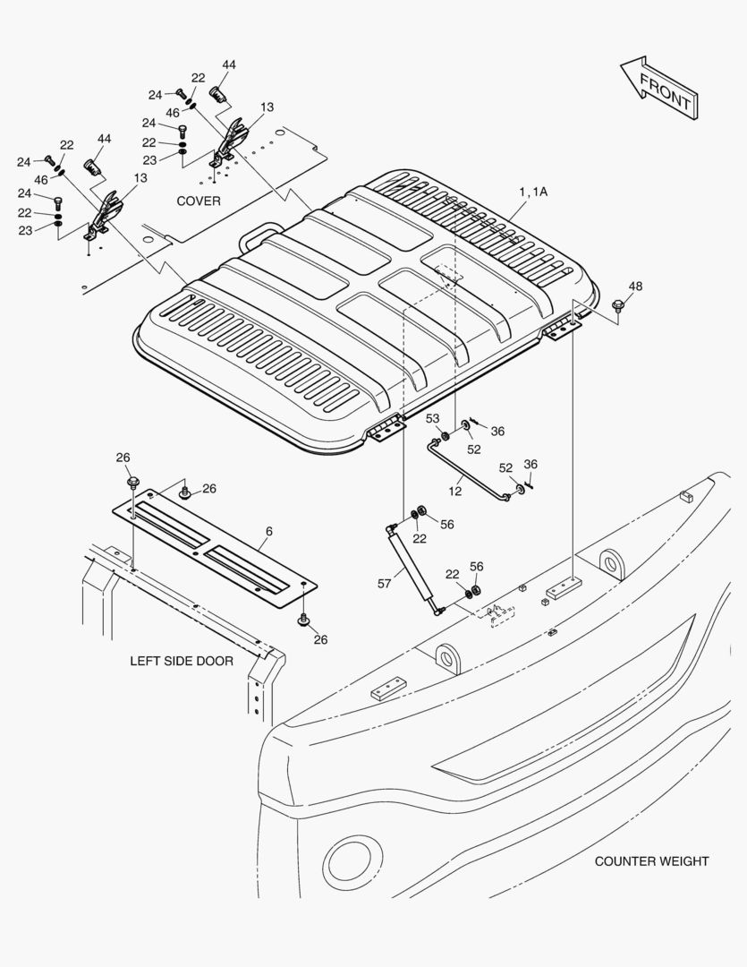 КРЫШКА ДВИГАТЕЛЯ
