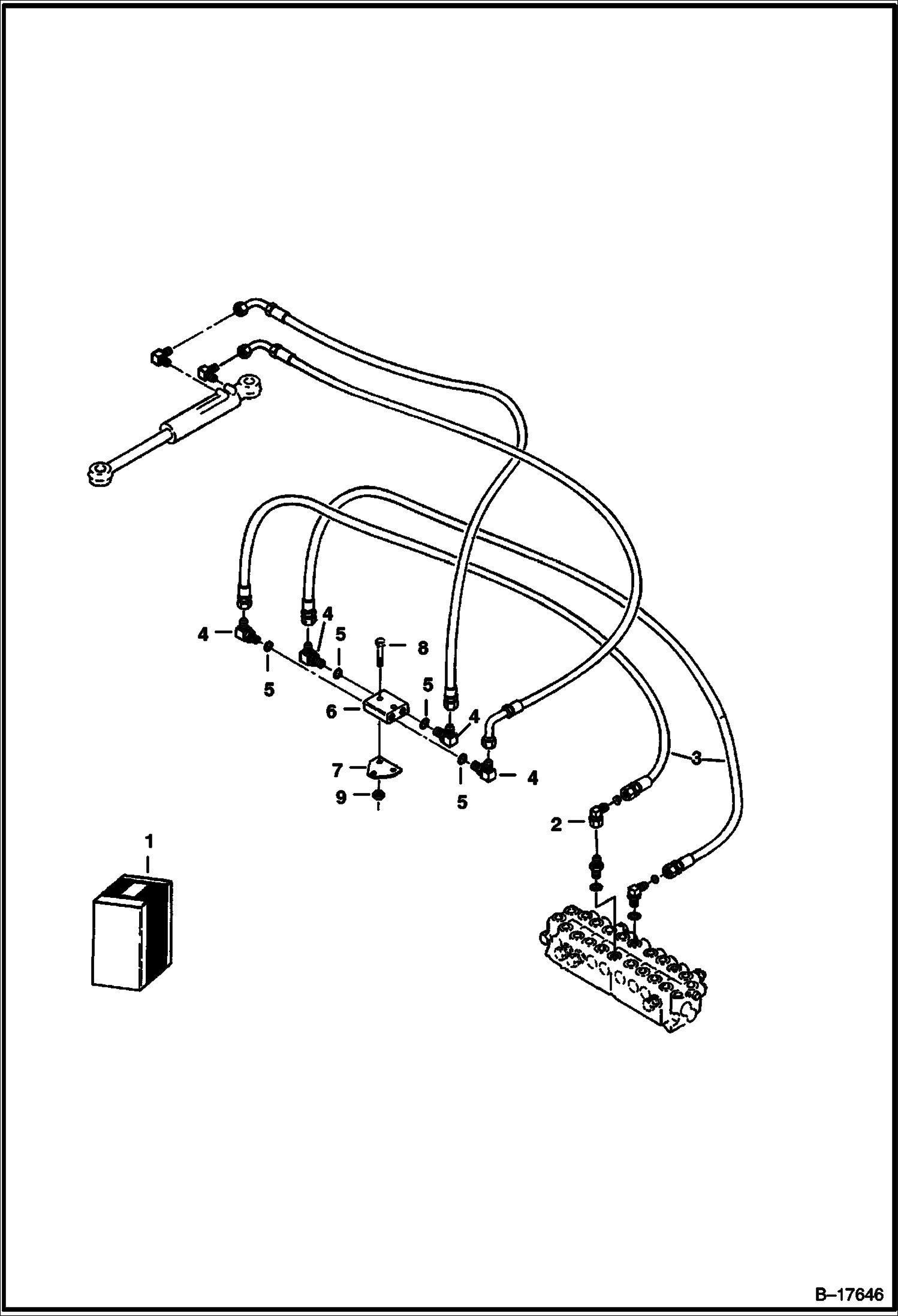 КОМПЛЕКТ ГИДРОЗАМКА ЦИЛИНДРА ПОВОРОТА