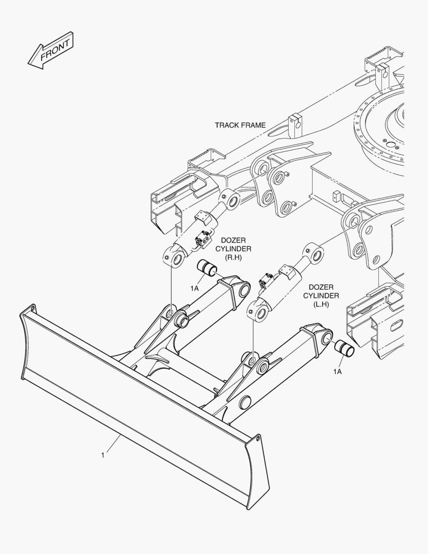 БУЛЬДОЗЕРНЫЙ ОТВАЛ - 2790 мм