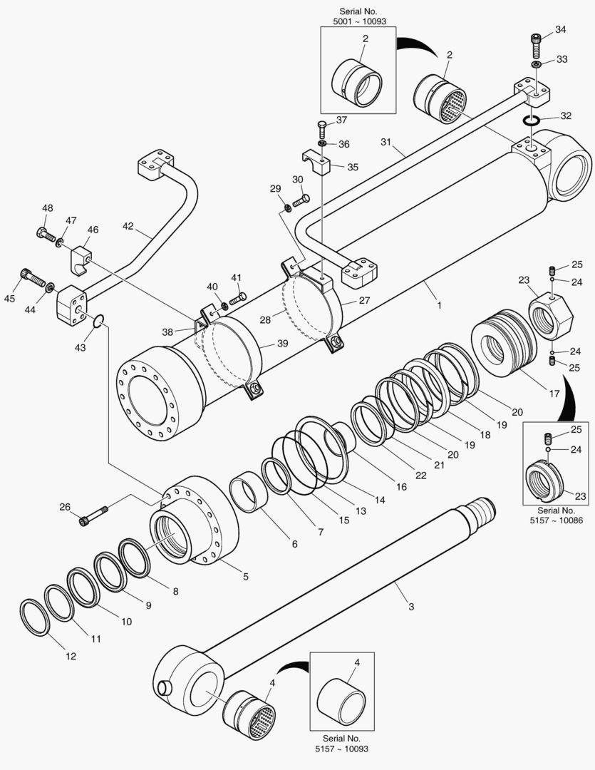 4430 BUCKET CYLINDER - ARM 2.9m [5157~10105]