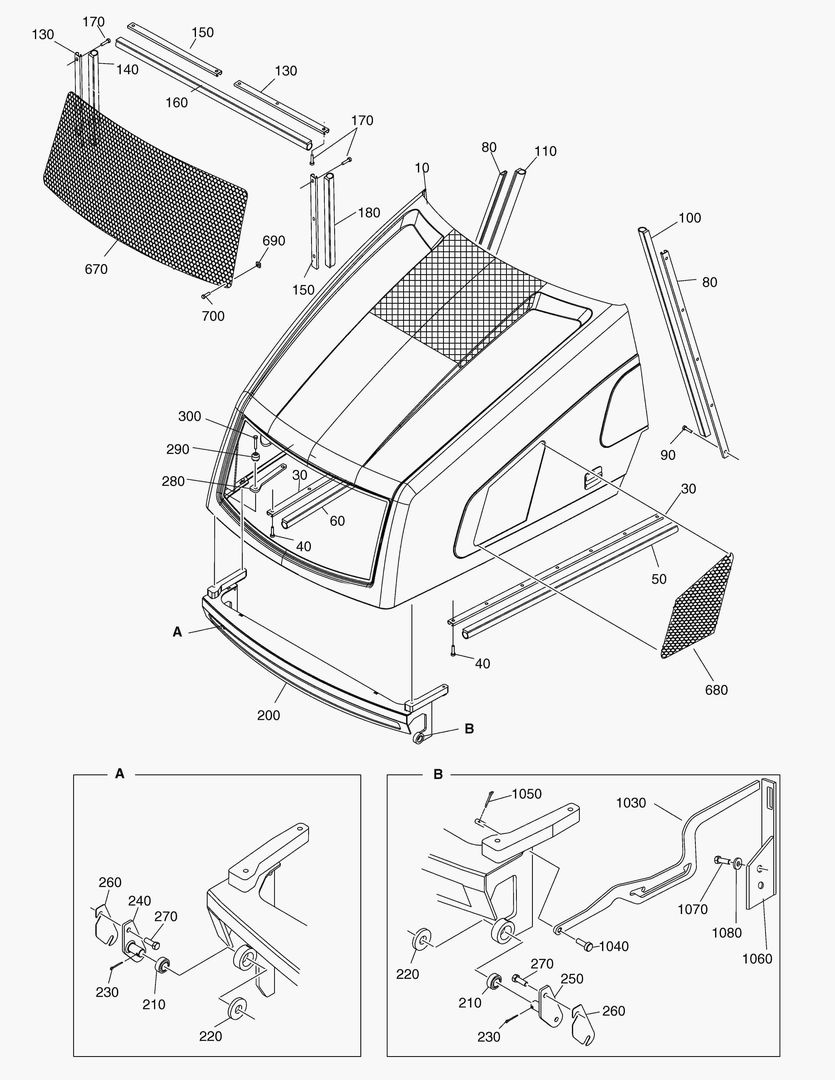 G300-10 BONNET SHELL - EQUIPMENT [ ~ 7X0402 ]