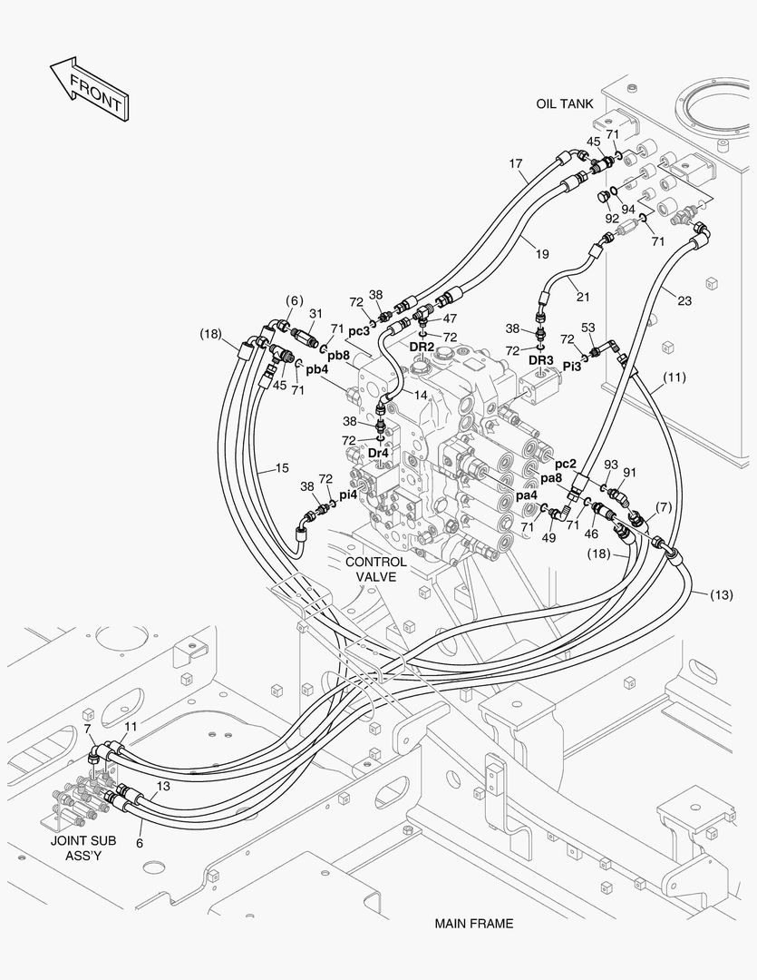 1340 PILOT PIPING(2) - BOOM [1001~1005]