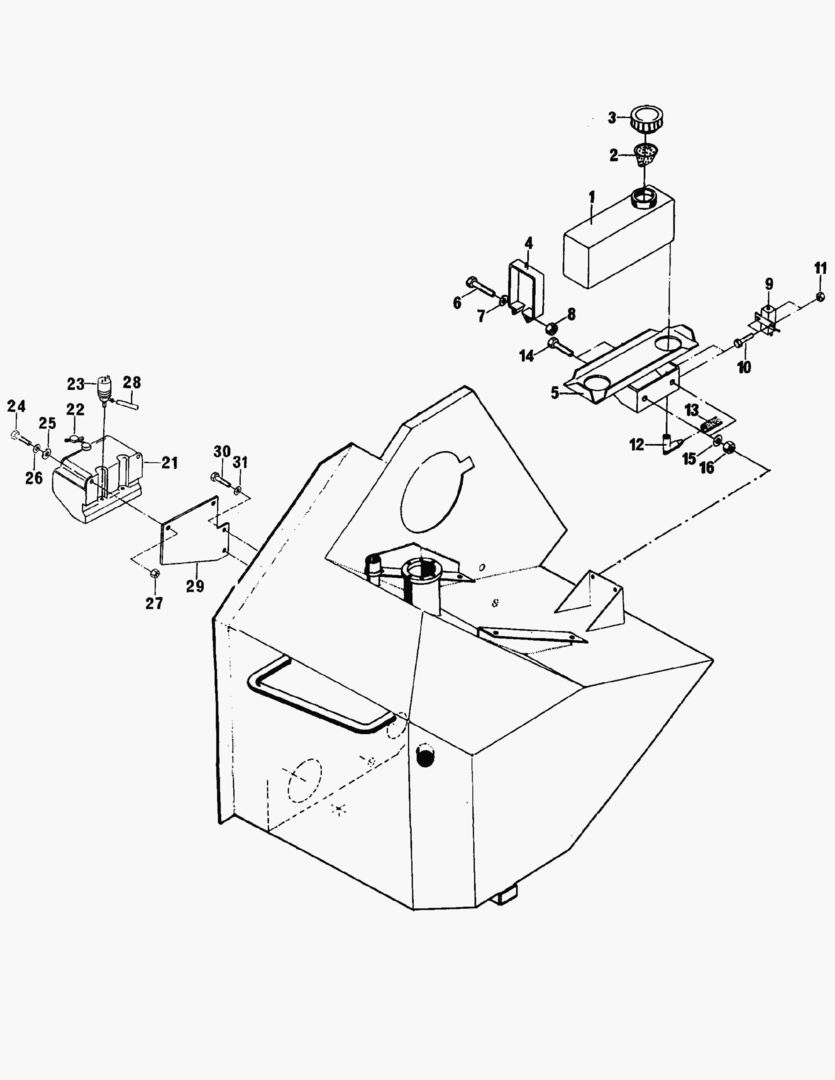 G077-3 WINDSHIELD WASHER TANK