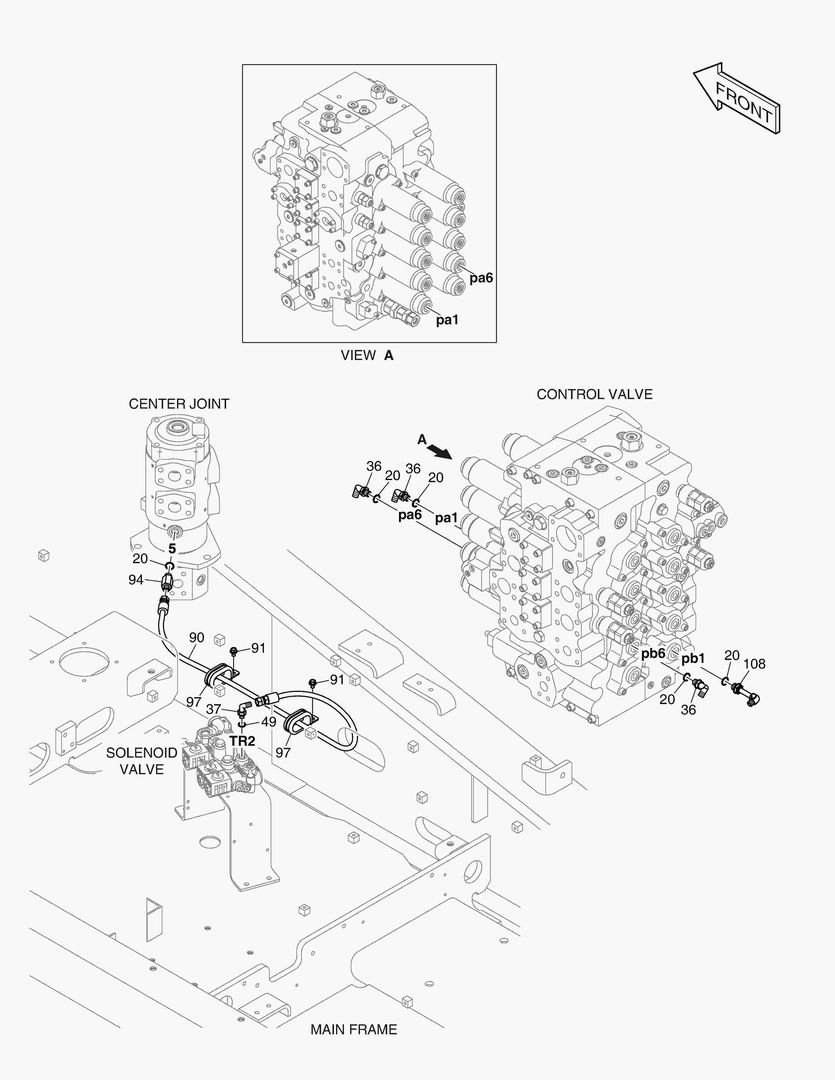 1350 PILOT PIPING(5) - TRAVEL