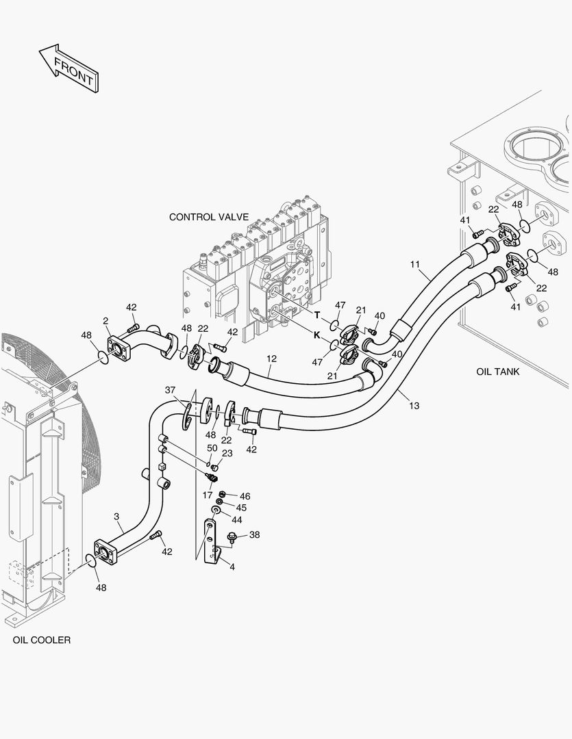 ТУБОПРОВОД МАСЛЯНОГО РАДИАТОРА(2)