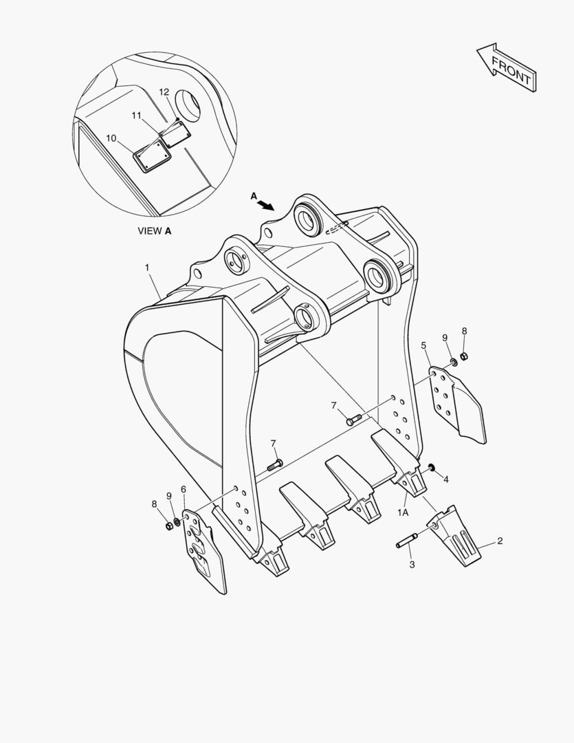 7060 BUCKET ASS`Y - 1.80mВі