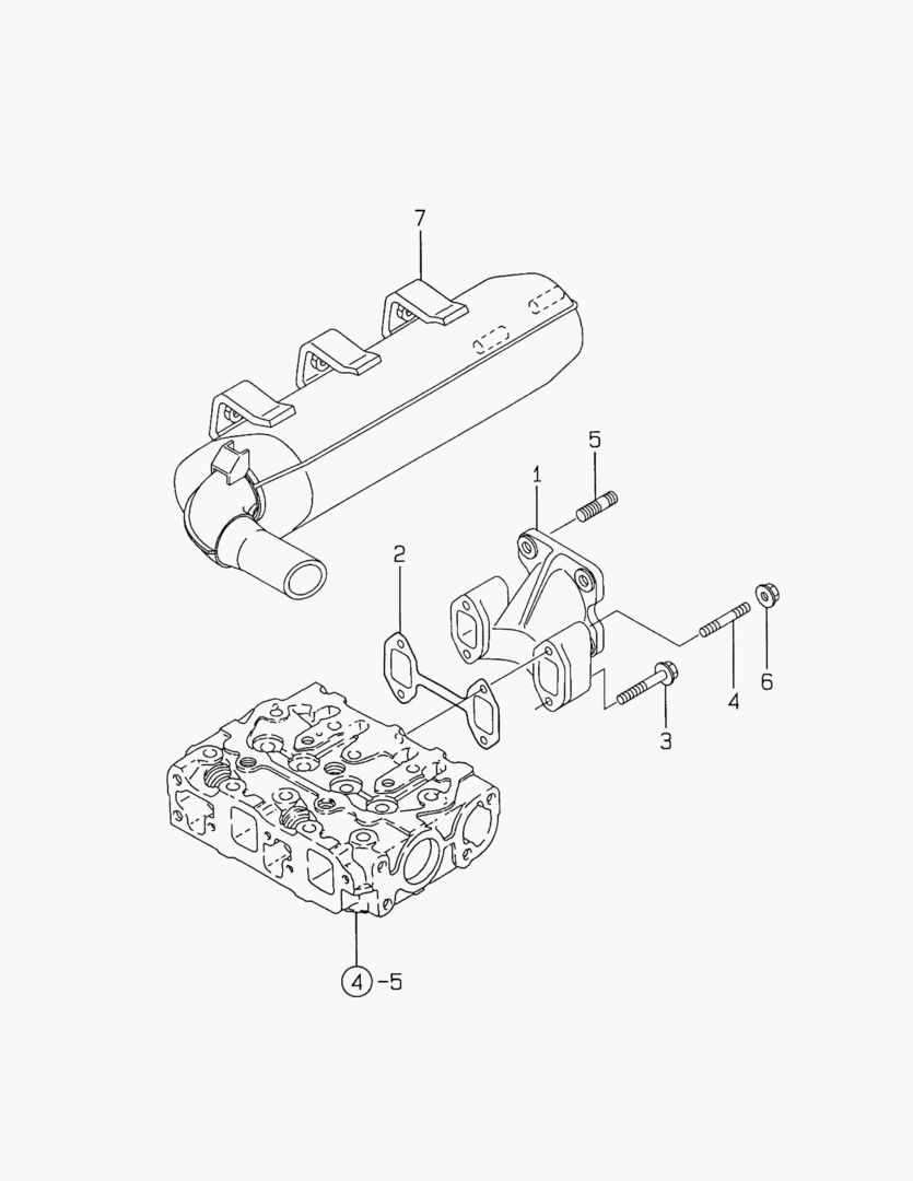 150 EXHAUST MANIFOLD & MUFFLER