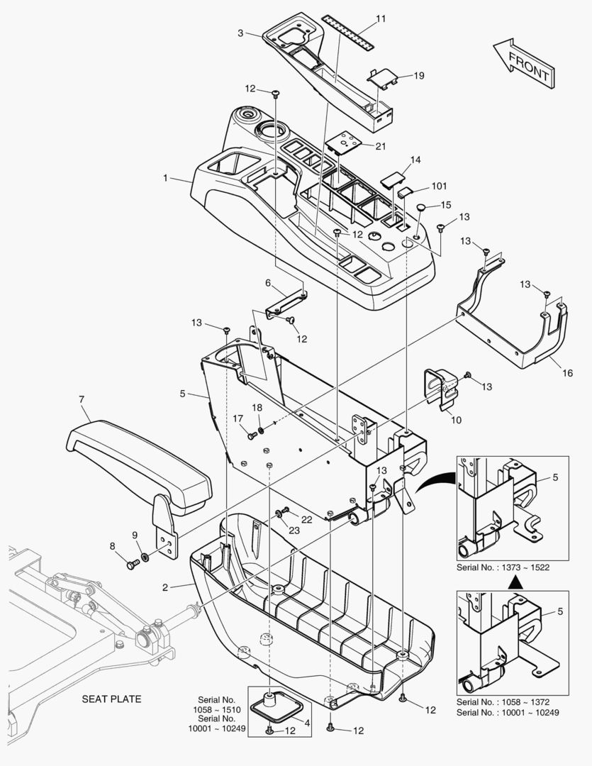 Схема ПУЛЬТ УПРАВЛЕНИЯ - ПРАВОСТОРОННИЙ