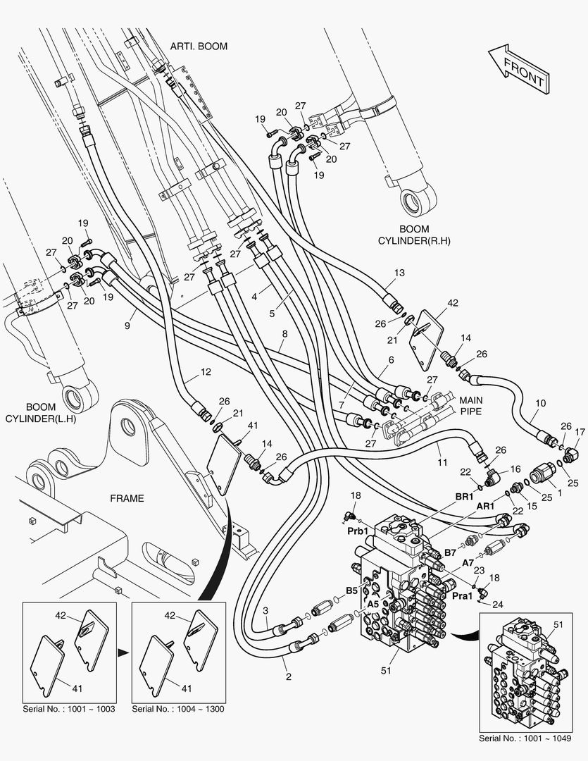 Схема ГЛАВНАЯ МАГИСТРАЛЬ - ШАРНИРНАЯ СТРЕЛА