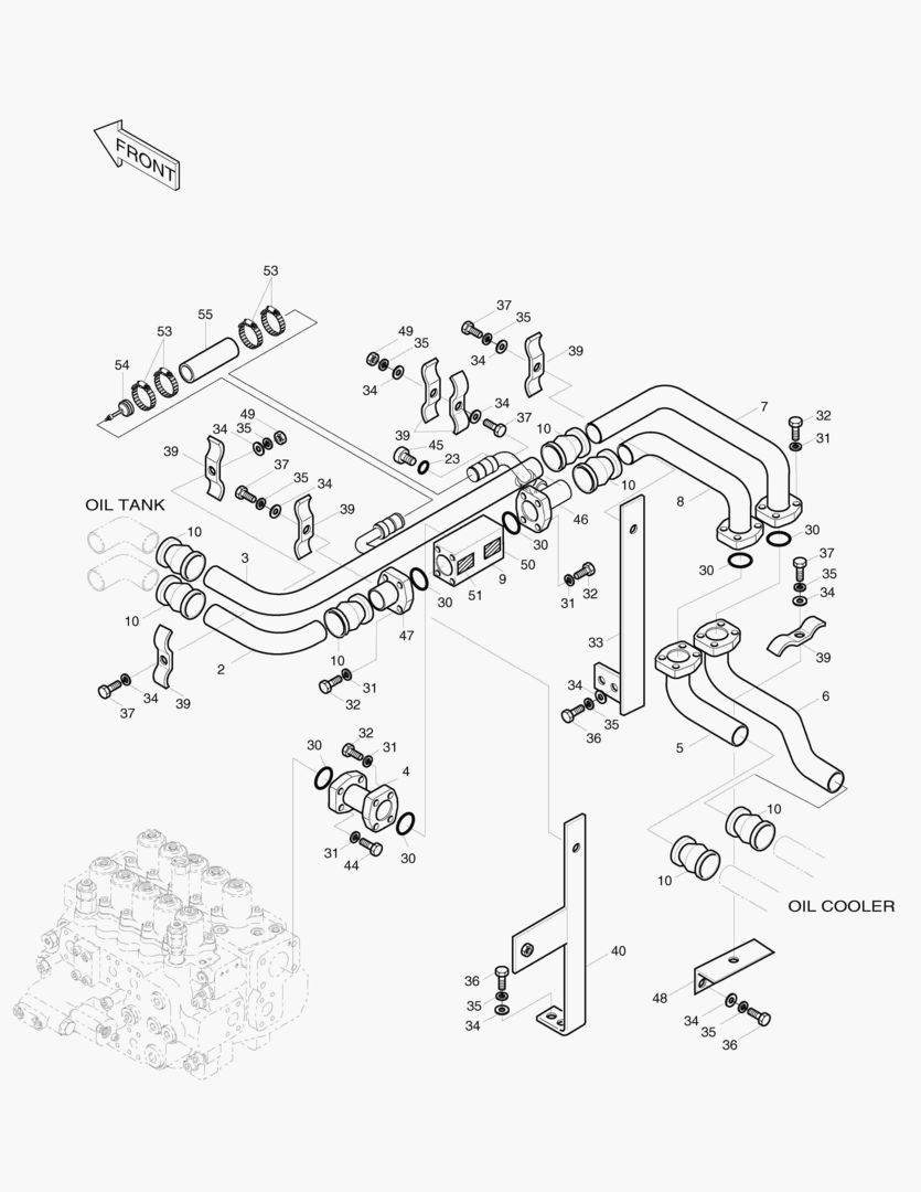 Спецтехника 1220 OIL COOLER PIPING(2)-DX28 [5001~] - главное фото