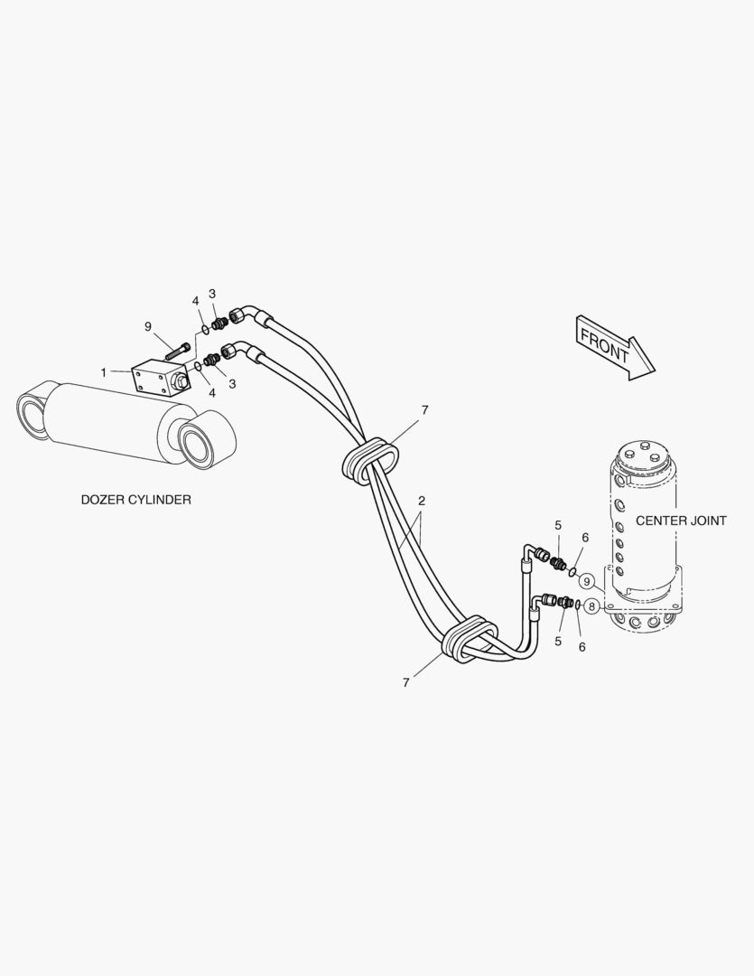 ТРУБОПРОВОД БУЛЬДОЗЕРА