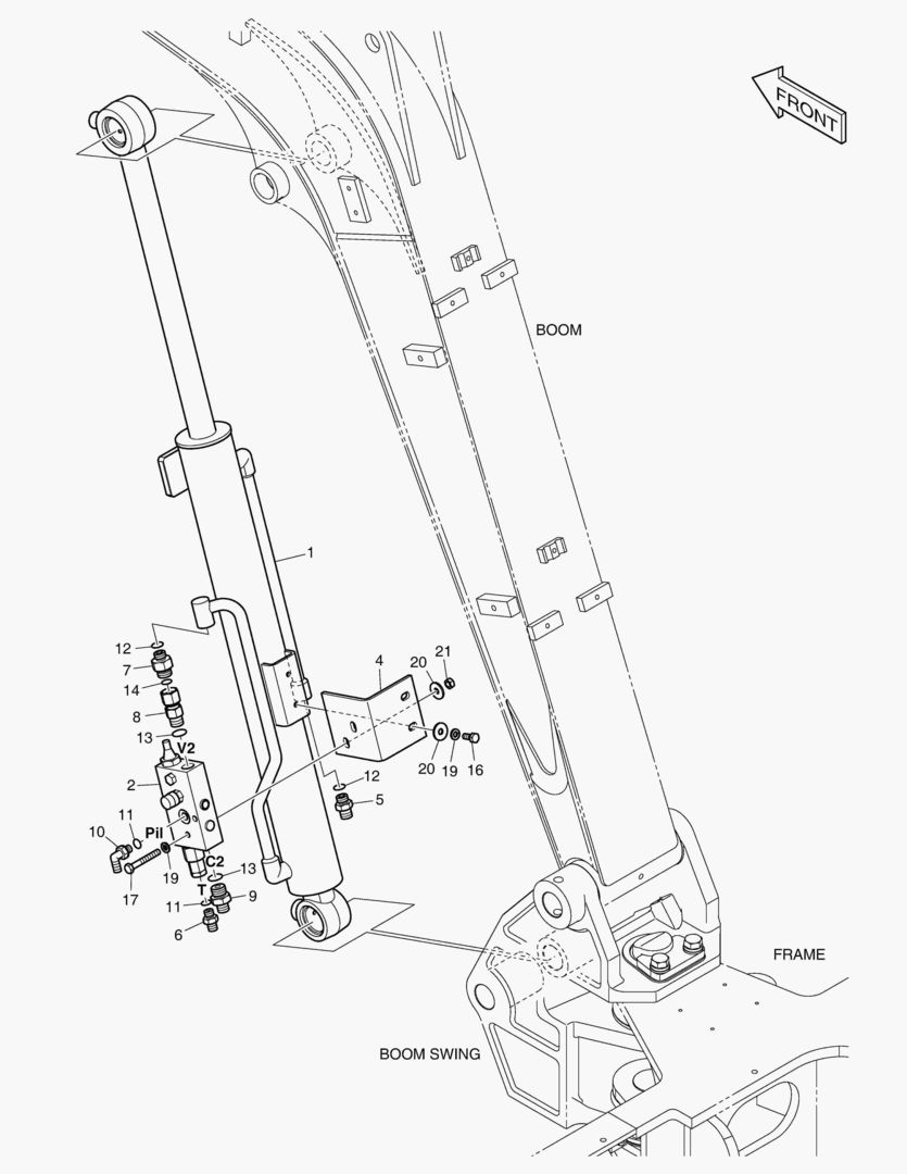 ГИДРОСИСТЕМА СТРЕЛЫ - ГИДРОЗАМОК