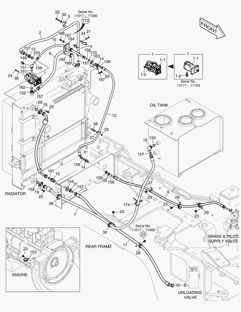 1261 OIL COOLER PIPING(2) [11017~]