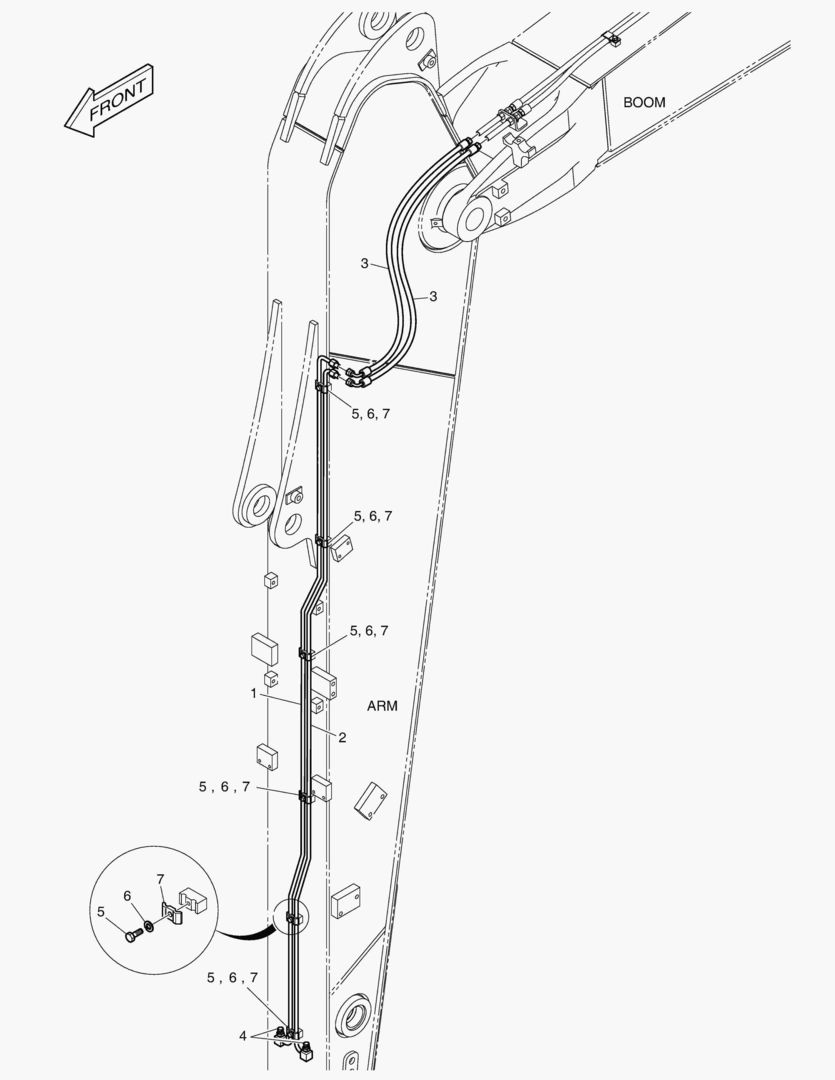 ГИДРОСИСТЕМА РУКОЯТИ - БЫСТРОУСТАНАВЛИВАЕМЫЙ ФИКСАТОР(РУКОЯТЬ 3.0 м)