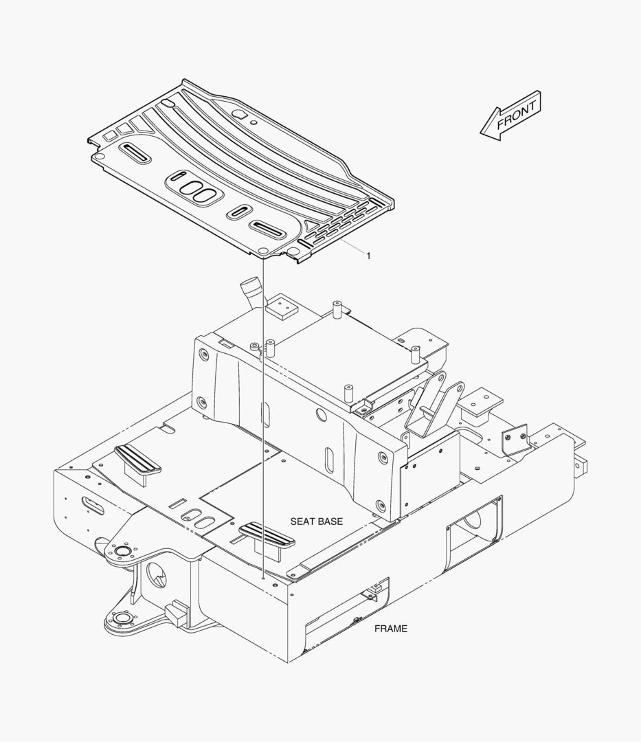 КОВРИК НА ПОЛУ КУЗОВА - КРЫША НАД СИДЕНЬЕМ ВОДИТЕЛЯ