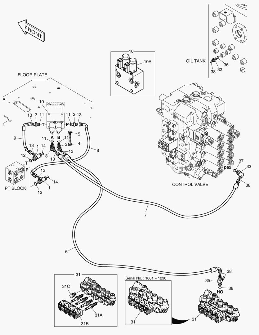 ТРУБОПРОВОД СЕРВОУПРАВЛЕНИЯ - 2 ПУТИ