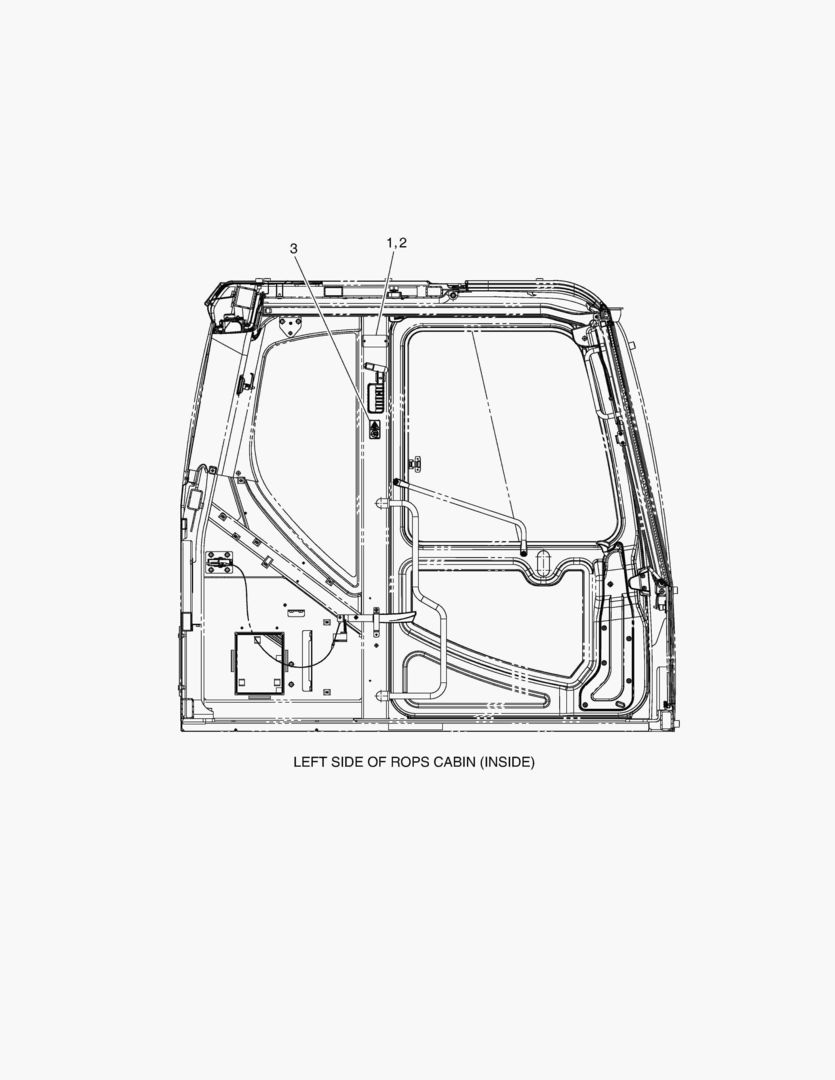 ПРЕДУПРЕЖДАЮЩАЯ ТАБЛИЧКА - СИСТЕМА ЗАЩИТЫ ПРИ ОПРОКИДЫВАНИИ