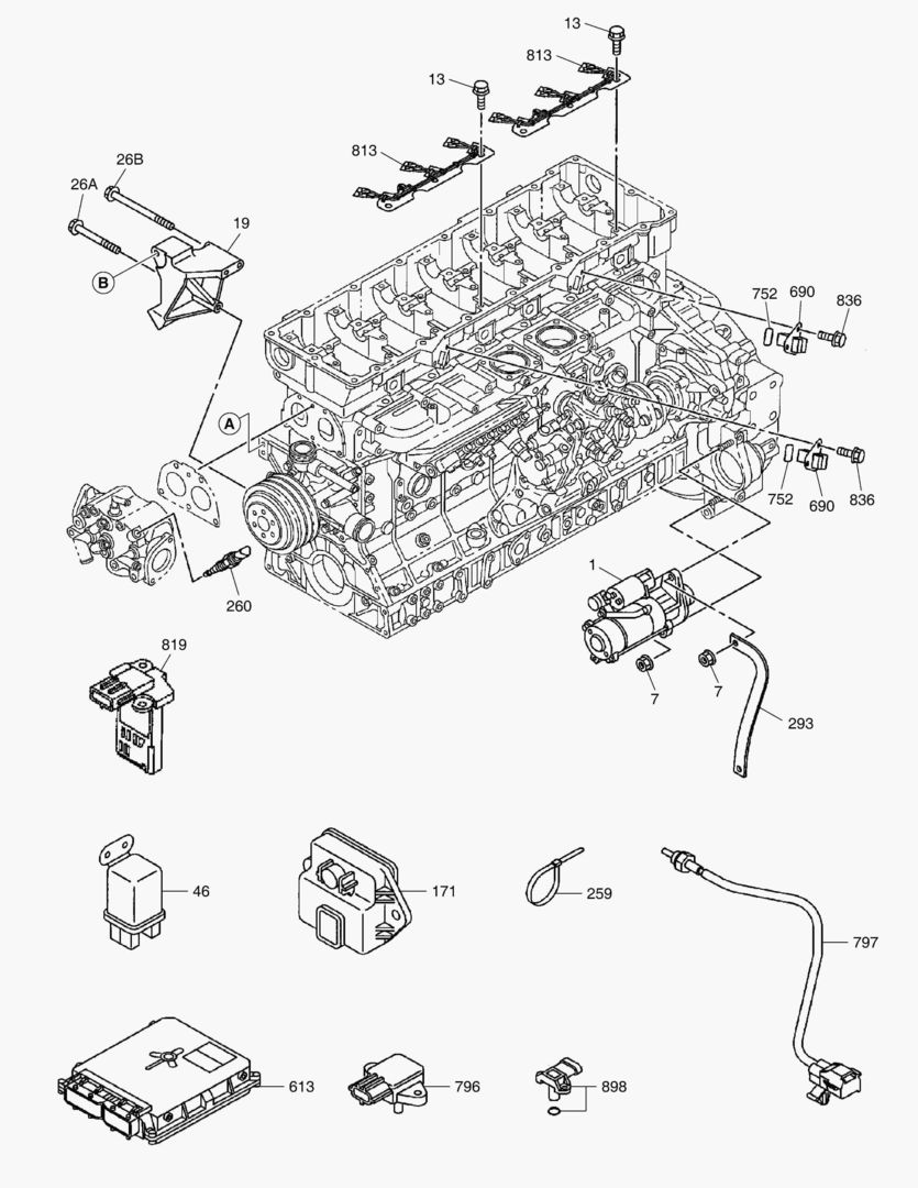 ЗАПЧАСТИ УПРАВЛЕНИЯ ЭЛЕКРОДВИГАТЕЛЯ