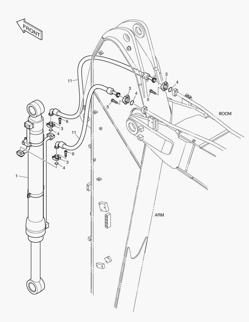 ГИДРОСИСТЕМА РУКОЯТИ - РУКОЯТЬ 3.0 м
