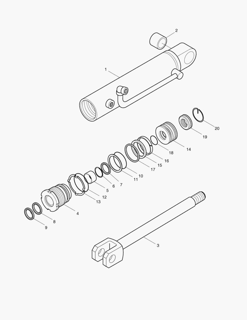 3491 BUCKET CYLINDER-R.H [1027~]