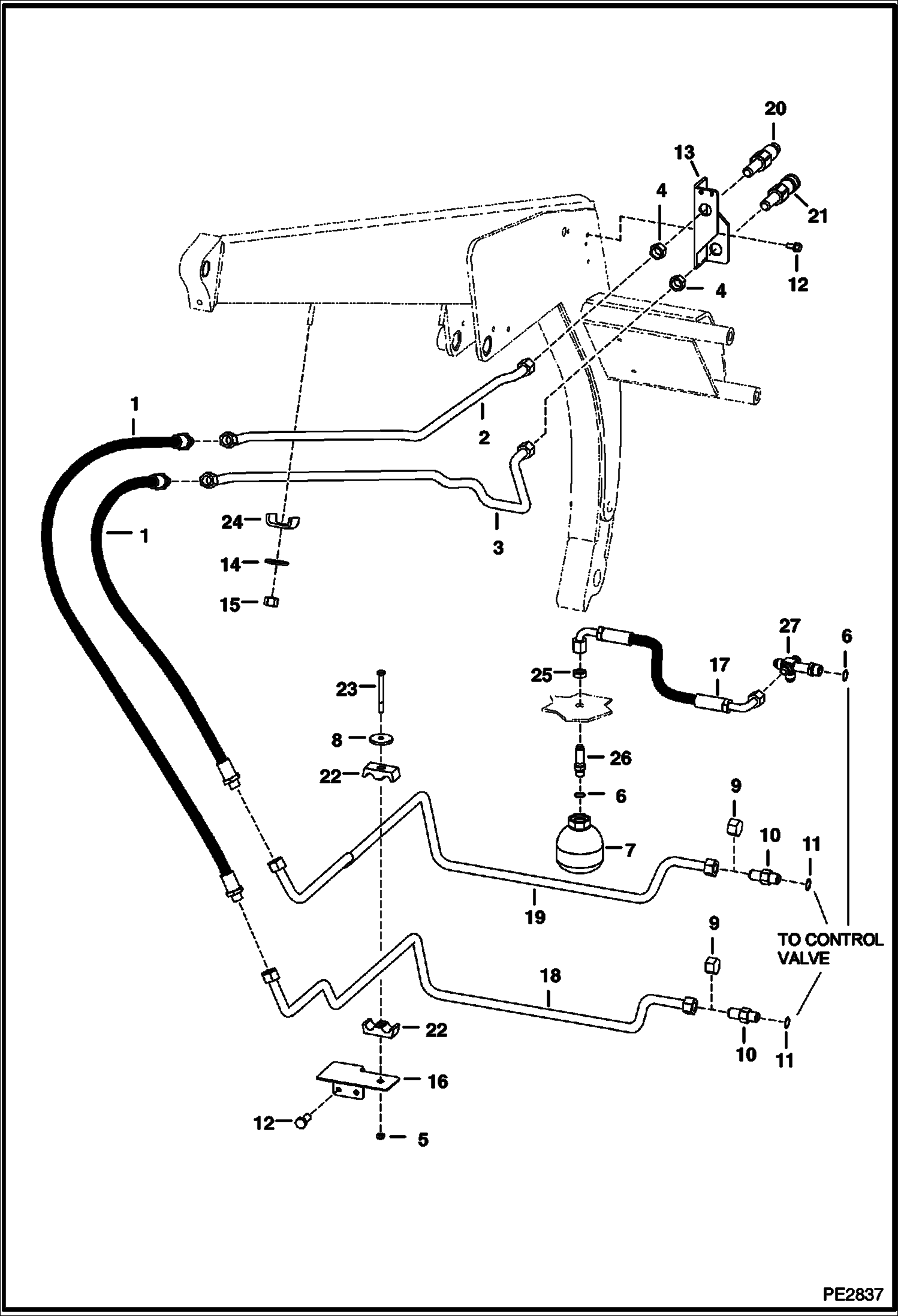 ВСПОМОГАТЕЛЬНЫЕ ГИДРАВЛИЧЕСКИЕ МЕХАНИЗМЫ (СЕРИЙНЫЙ НОМЕР 5196 11123, 5197 11003 И НИЖЕ)