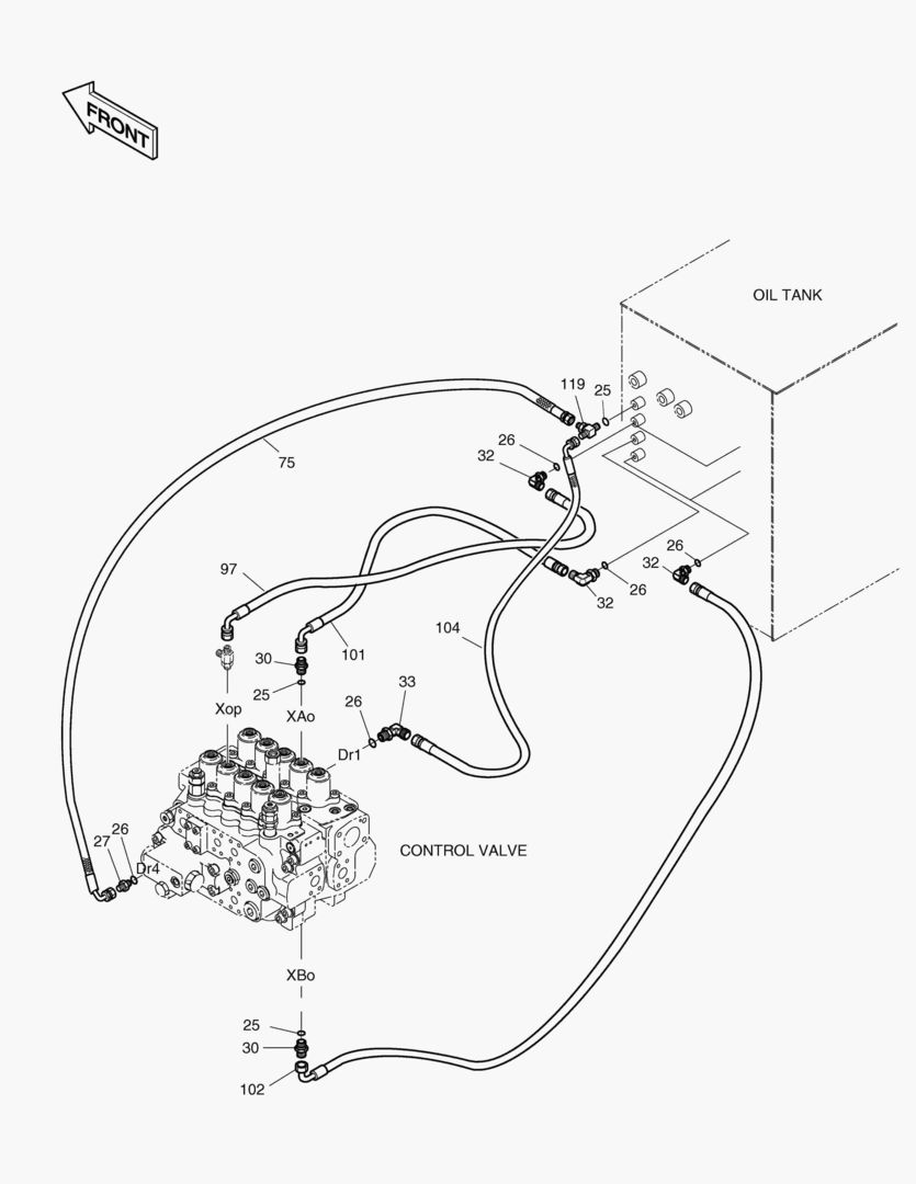 ТРУБОПРОВОД СЕРВОУПРАВЛЕНИЯ(8)