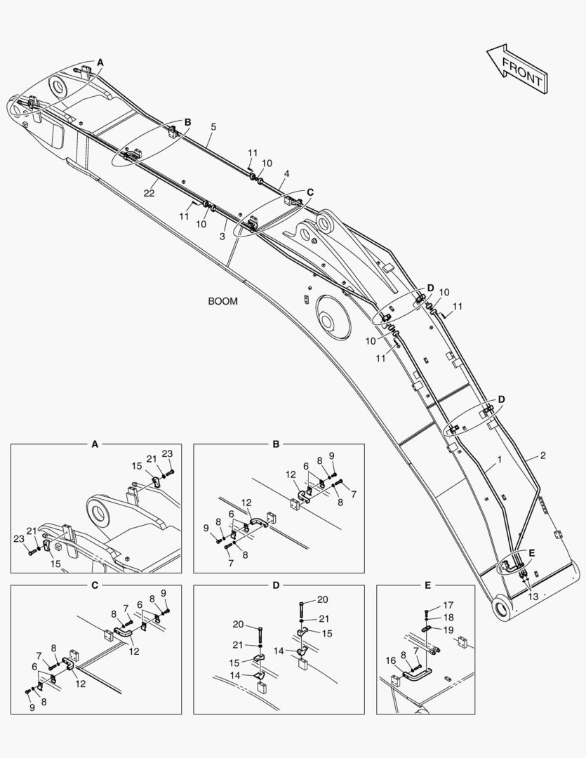 ГИДРОСИСТЕМА СТРЕЛЫ-ВРАЩАЮЩИЙСЯ (СТРЕЛА 7.1 м)