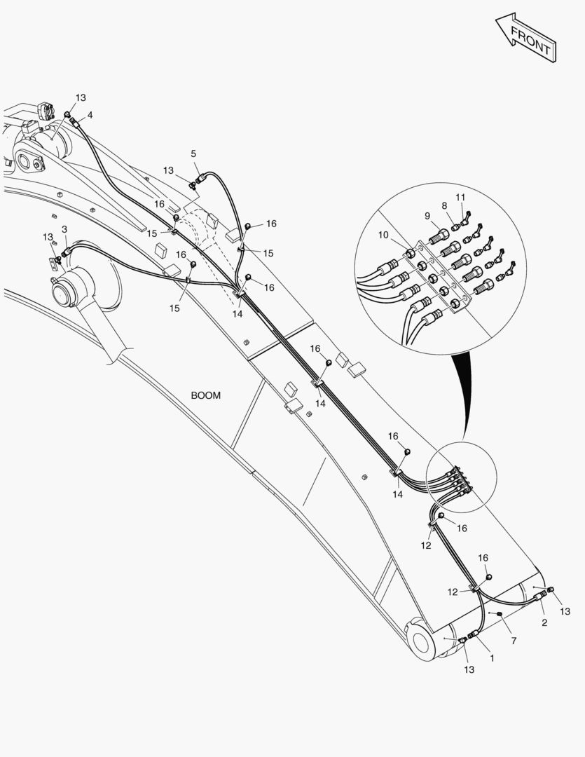 ТРУБОПРОВОД СМАЗОЧНОЙ СИСТЕМЫ - СТРЕЛА