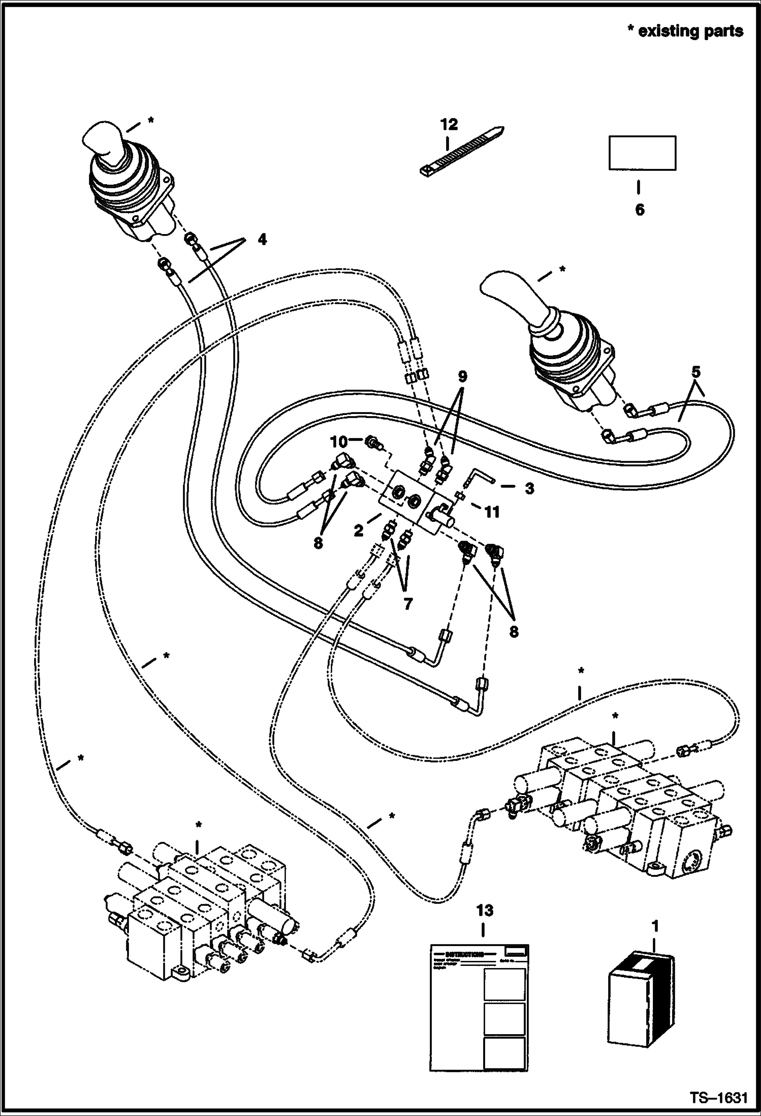 Схема STD КОМПЛЕКТ ДЛЯ ПЕРЕОБОРУДОВАНИЯ (СЕРИЙНЫЙ НОМЕР 512915200 - 512917112 И 516711001 - 516711270)