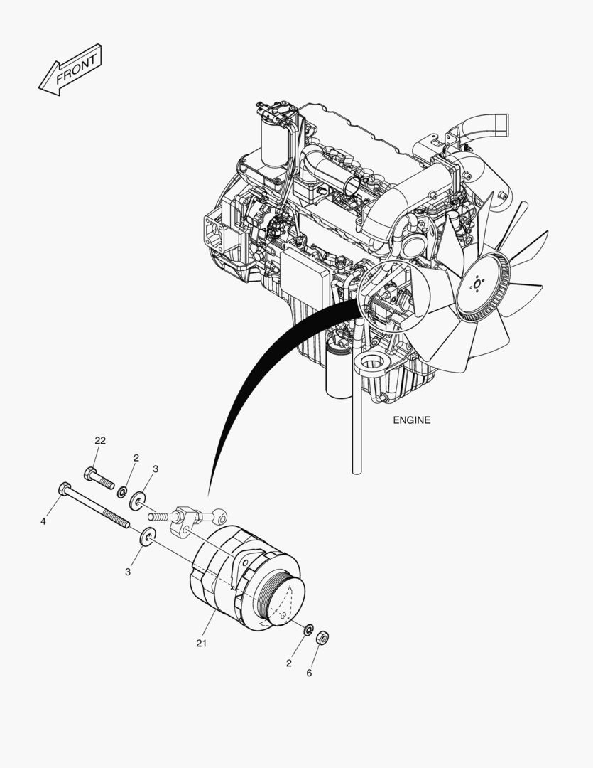 7830 ALTERNATOR - 50A [5001~5354]