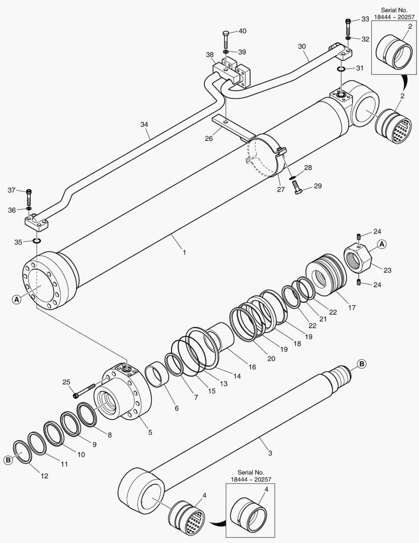 4261 BOOM CYLINDER - R.H. [18444~]