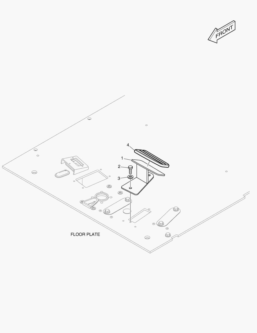 8010 FOOT REST - OEP(L.H) [5196~]