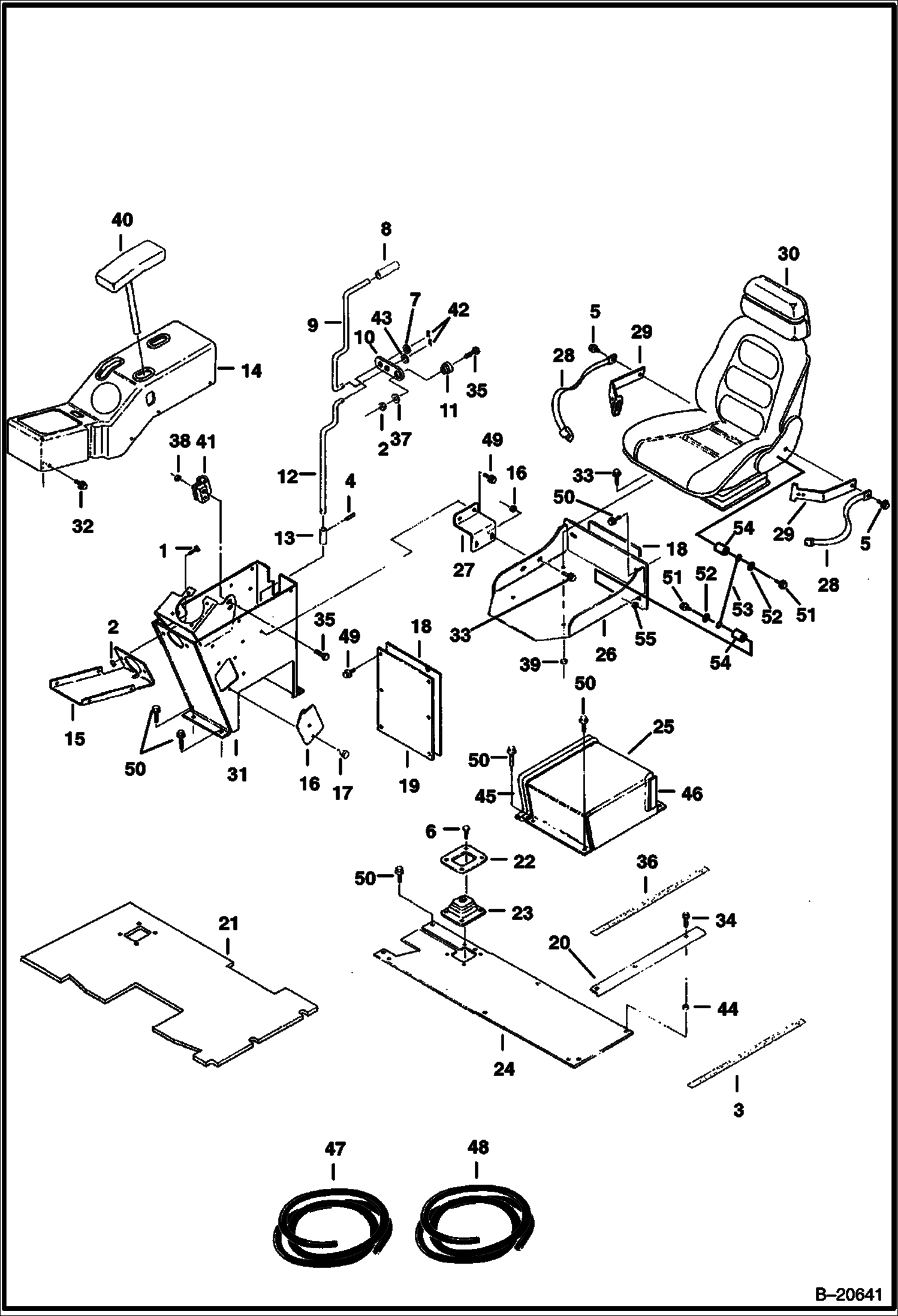 КОНСОЛЬ УПРАВЛЕНИЯ, ДОСКИ ПОЛА И СИДЕНЬЕ