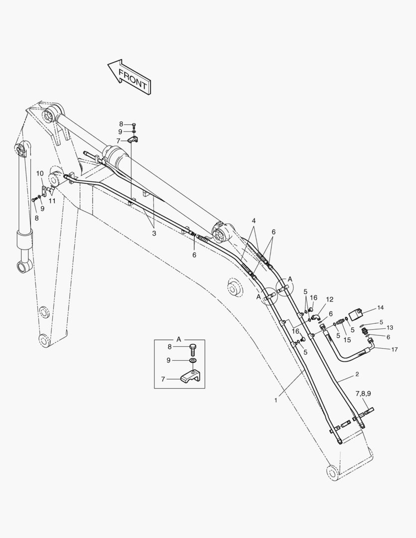Спецтехника 7280 BOOM PIPING-BOOM 5.2m(ONE WAY) [1001~1194] - главное фото