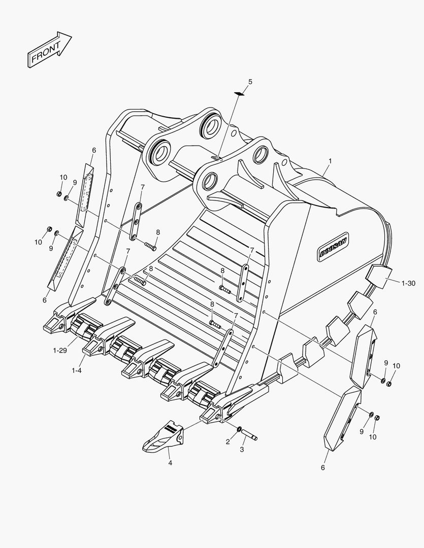6800 BUCKET ASS`Y - 5.24mВі - X CLASS
