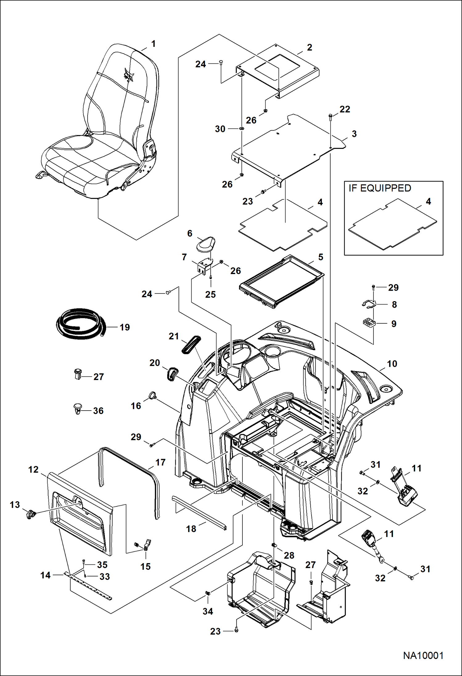 КАБИНА ВОДИТЕЛЯ (ПРАВОСТОРОНЯЯ КОНСОЛЬ) (СИДЕНИЕ) (РЕМЕНЬ БЕЗОПАСНОСТИ)