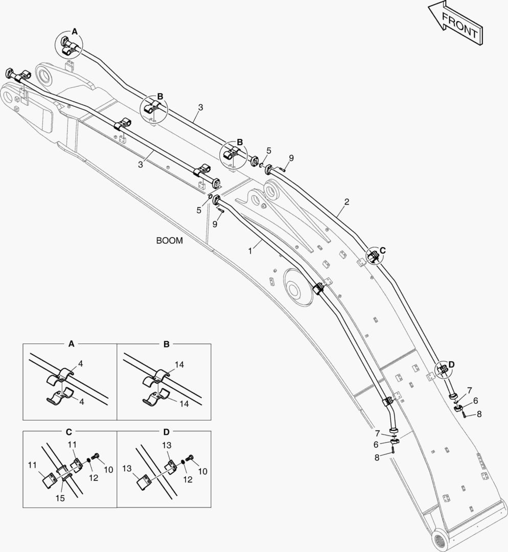 6290 BOOM PIPING - ONE & TWO WAY