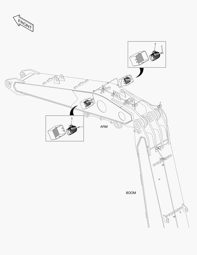 Спецтехника 6280 ELECTRIC PARTS - WORKING LAMP(LED) - главное фото