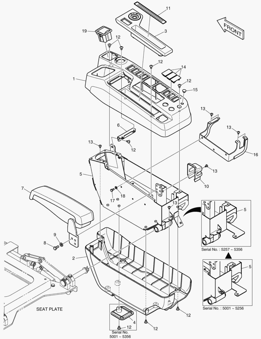 ПУЛЬТ УПРАВЛЕНИЯ - ПРАВОСТОРОННИЙ(СИСТЕМА ЗАЩИТЫ ПРИ ОПРОКИДЫВАНИИ)