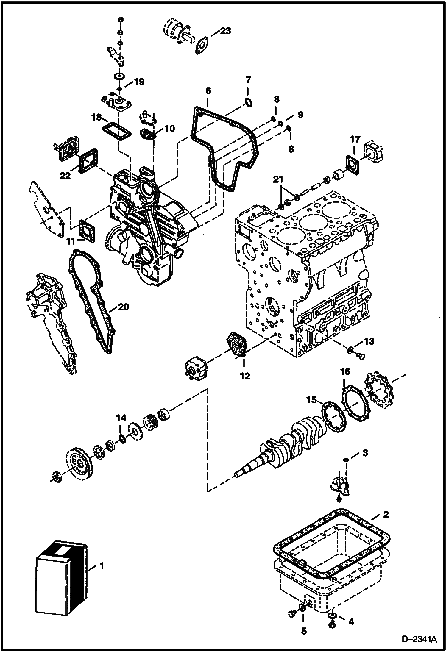 КОМПЛЕКТ НИЖНИХ ПРОКЛАДОК (KUBOTA - D1703-E2B - TIER II)